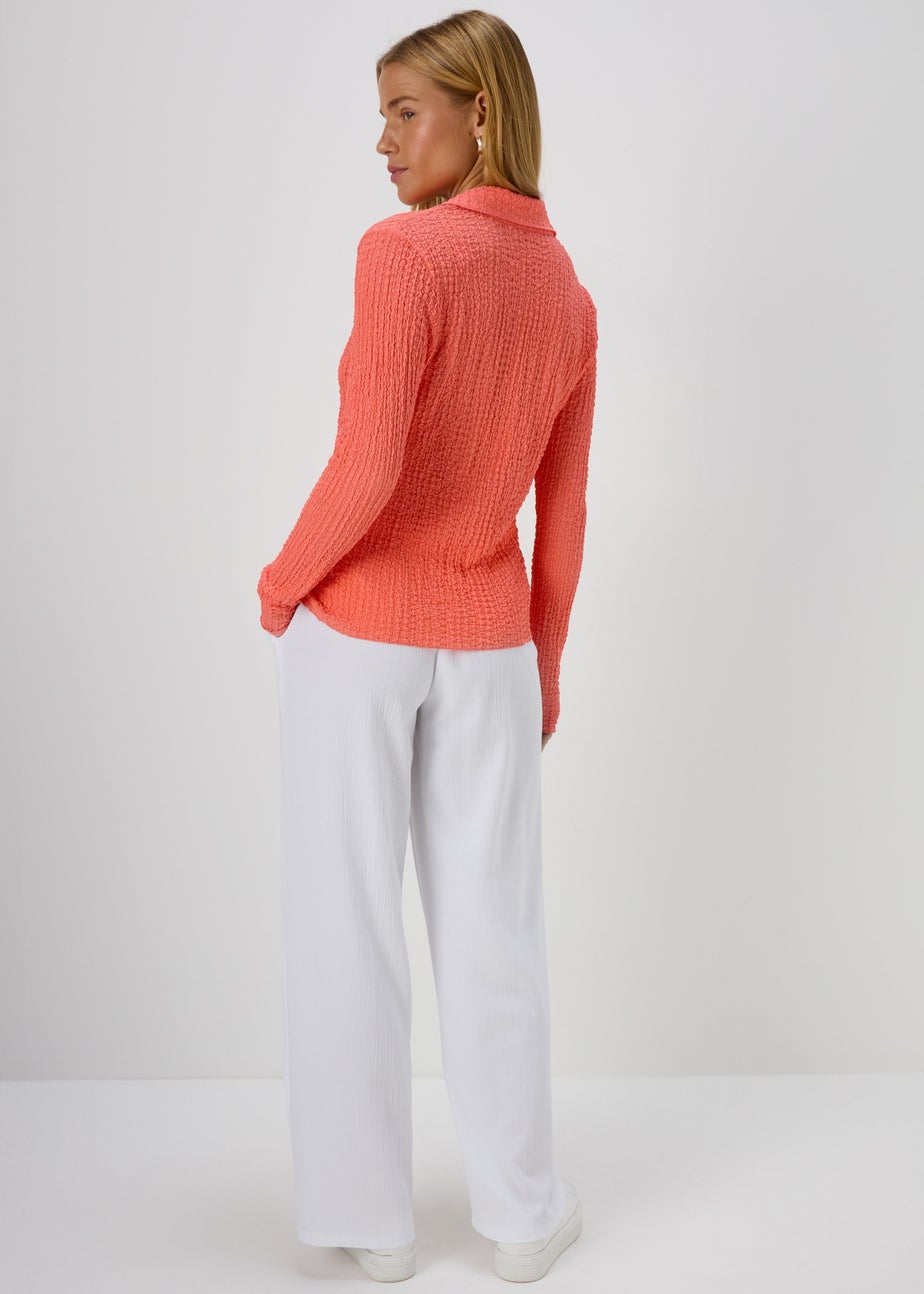 White Wide Leg Trousers