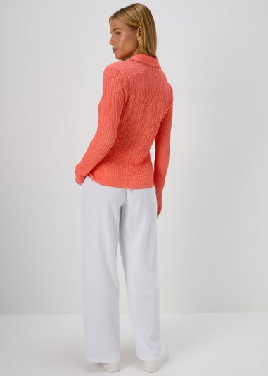 White Wide Leg Trousers