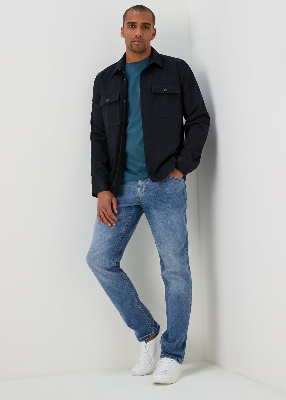 Blue Essential Crew Neck T-Shirt