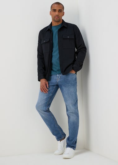 Blue Essential Crew Neck T-Shirt