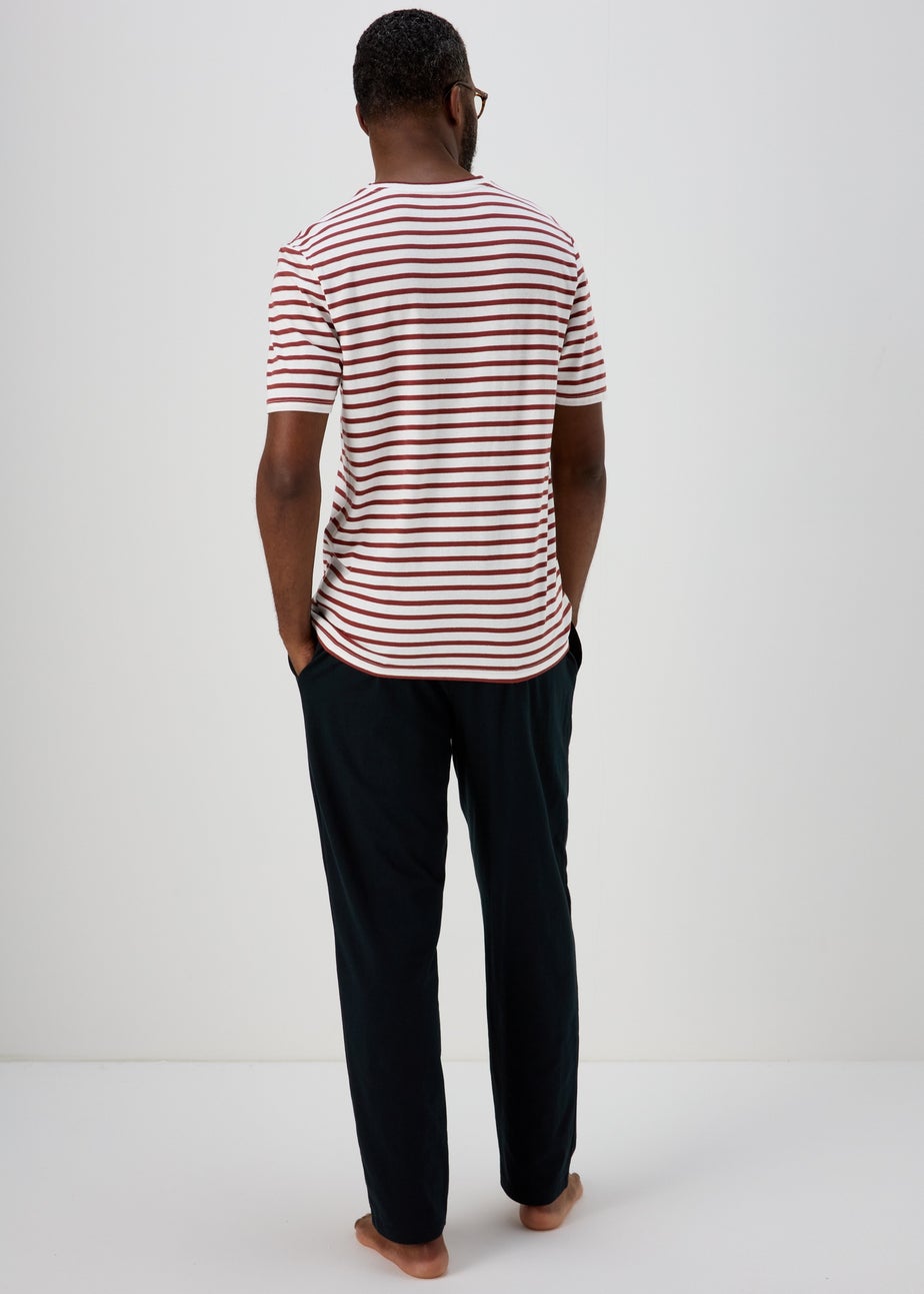 Orange Stripe Pyjama Set