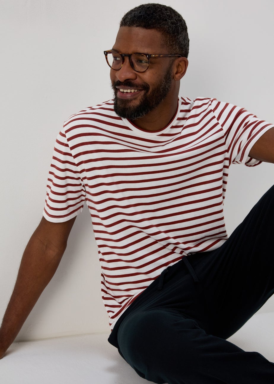 Orange Stripe Pyjama Set