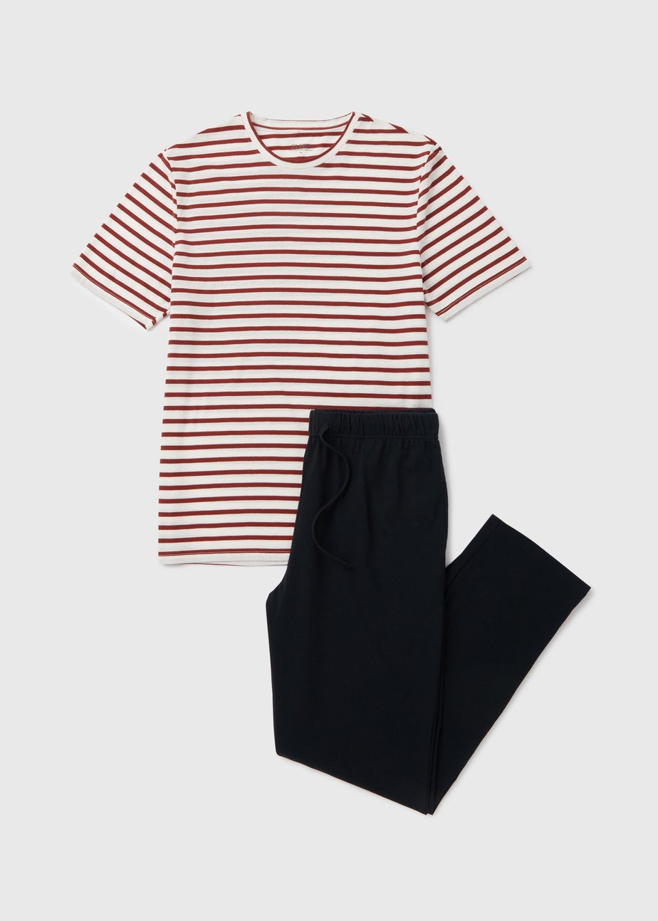 Orange Stripe Pyjama Set