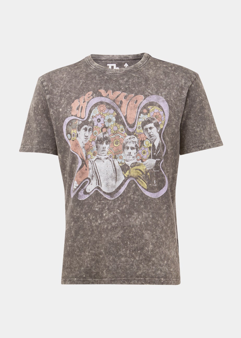 Charcoal The Who Print T-Shirt