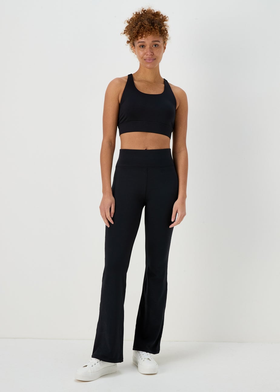 Souluxe Black Slim Flare Leggings