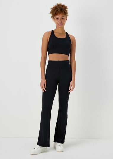 Souluxe Black Slim Flare Leggings