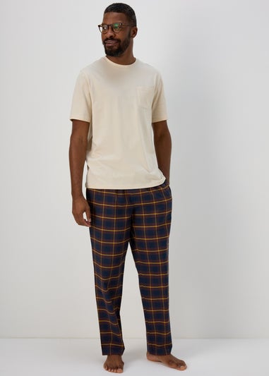 Cream Check Pyjama Set