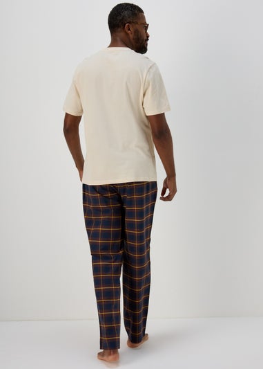 Cream Check Pyjama Set