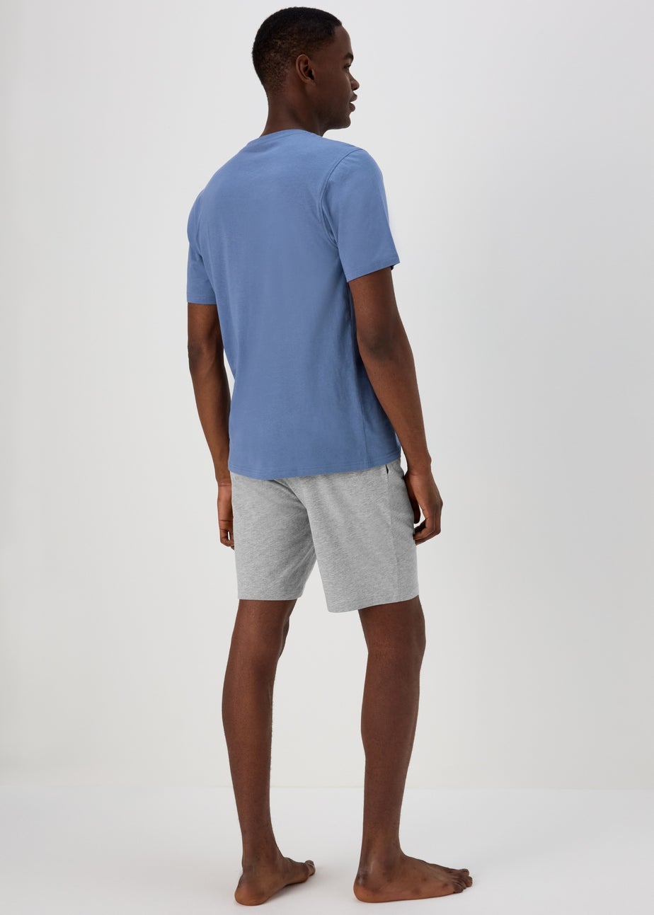 Blue & Grey Short Pyjama Set