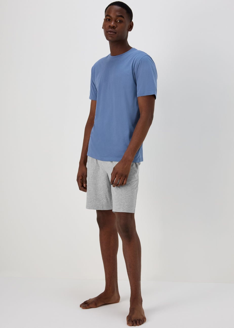 Blue & Grey Short Pyjama Set