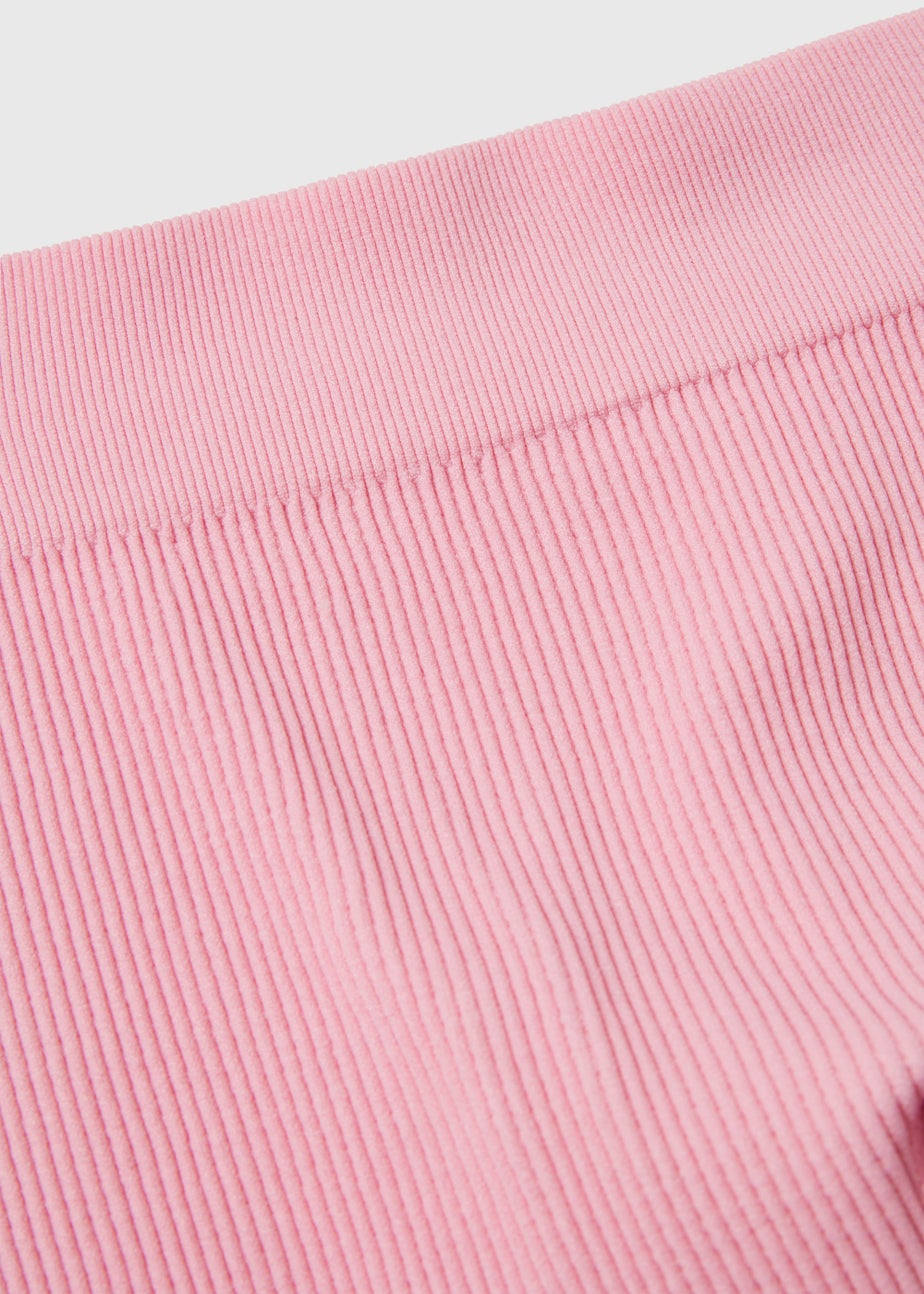 Girls Pink Seamless Leggings (7-15yrs)