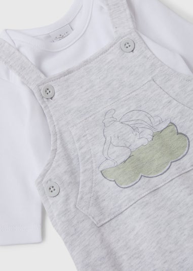 Baby Dumbo Grey Dungarees (Newborn-23mth)