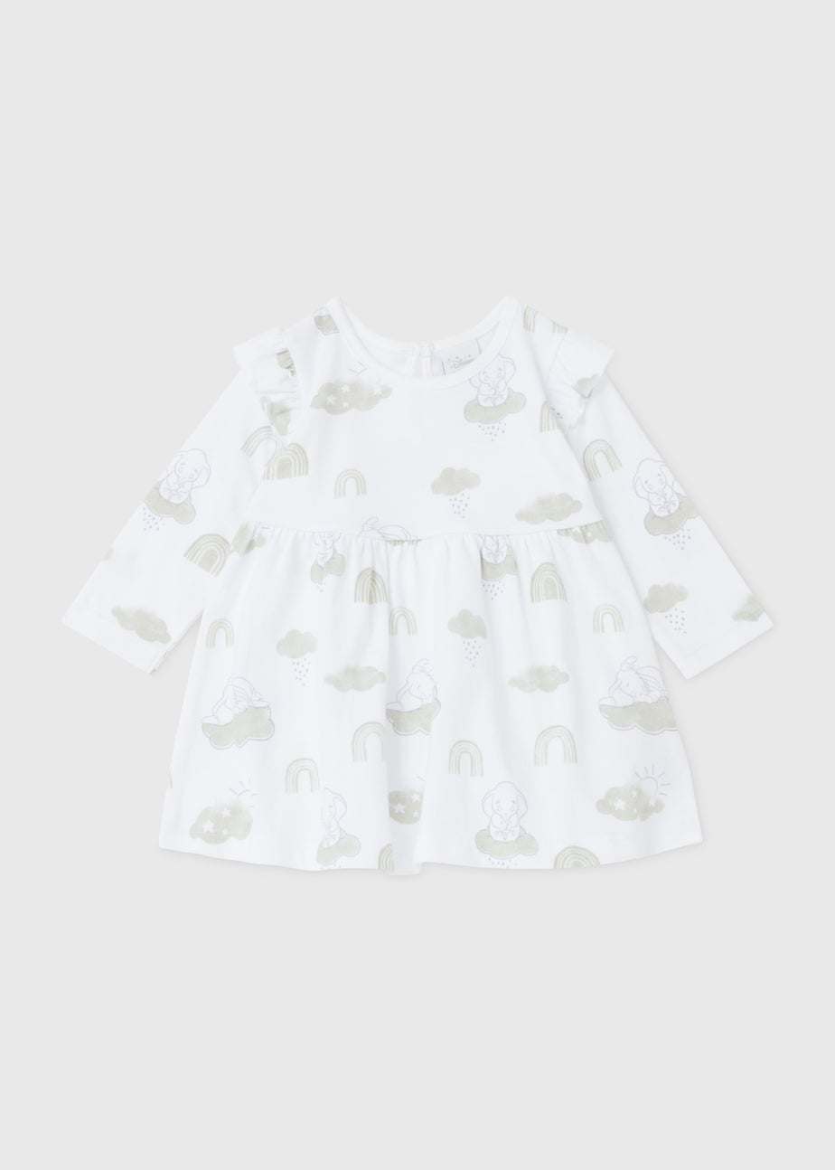 Baby White Dumbo Dress (Newborn-23mths)