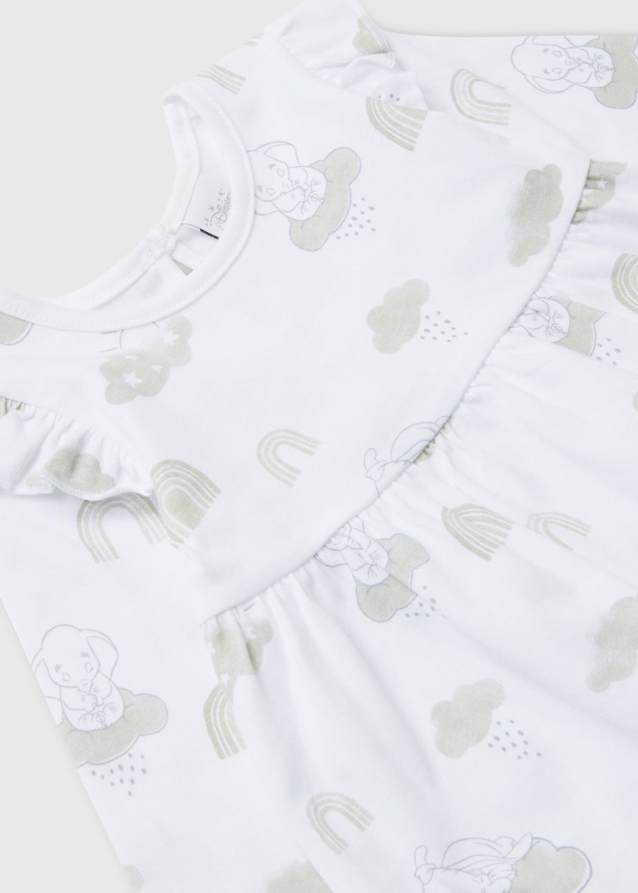 Baby White Dumbo Dress (Newborn-23mths)