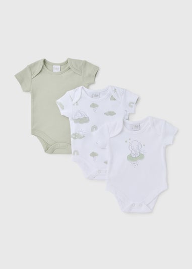 3 Pack Baby Dumbo Bodysuits (Tiny Baby-18mths)