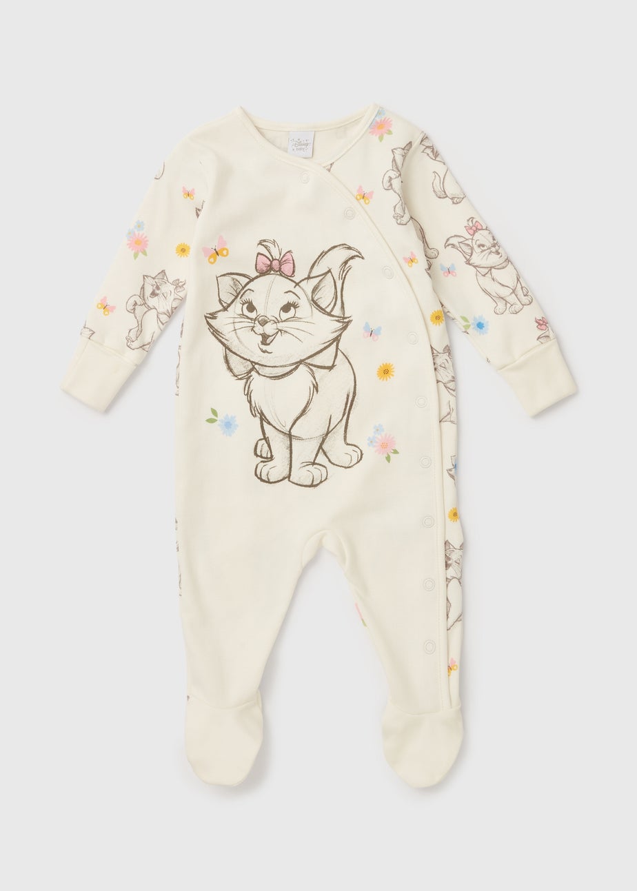 Disney Baby Cream Aristocats Sleepsuit (Newborn-12mths)