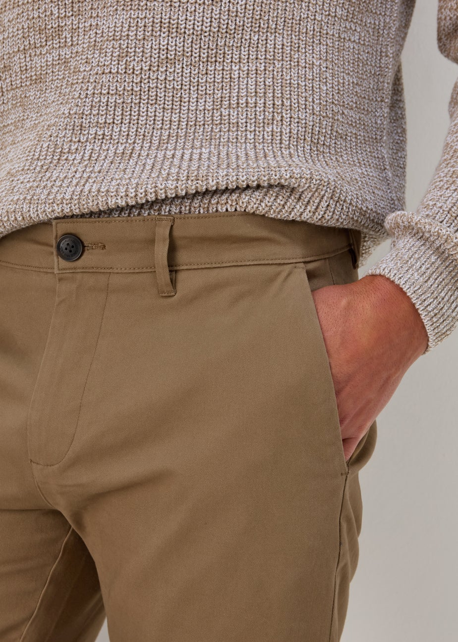 Stone Straight Fit Stretch Chinos