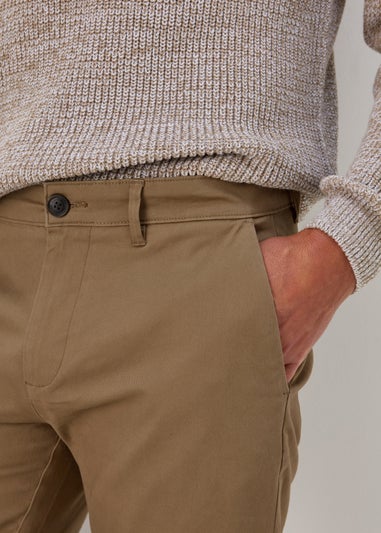 Stone Straight Fit Stretch Chinos