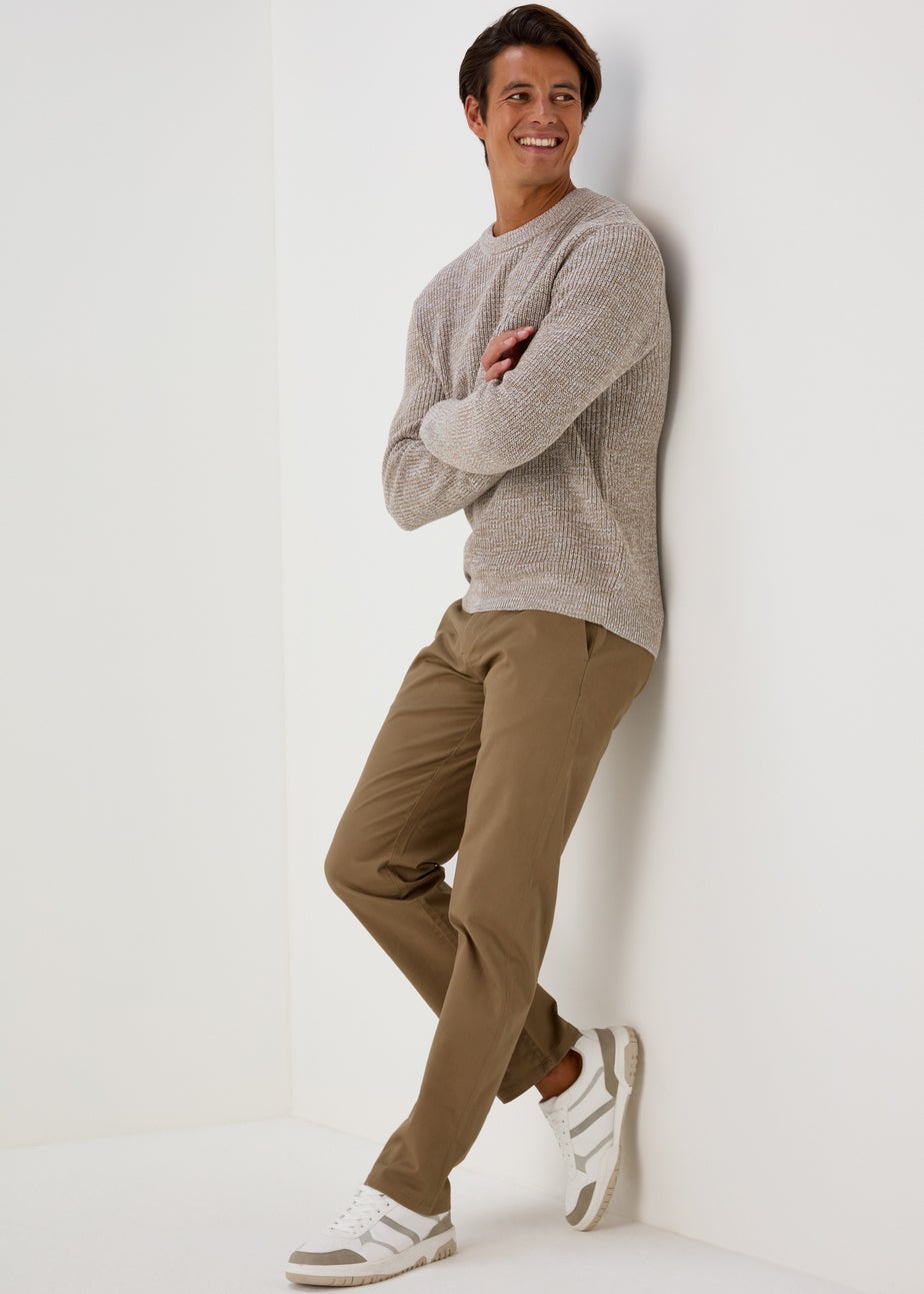 Stone Straight Fit Stretch Chinos