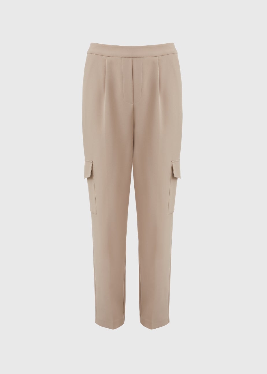 Et Vous Camel Tapered Cargo Pants