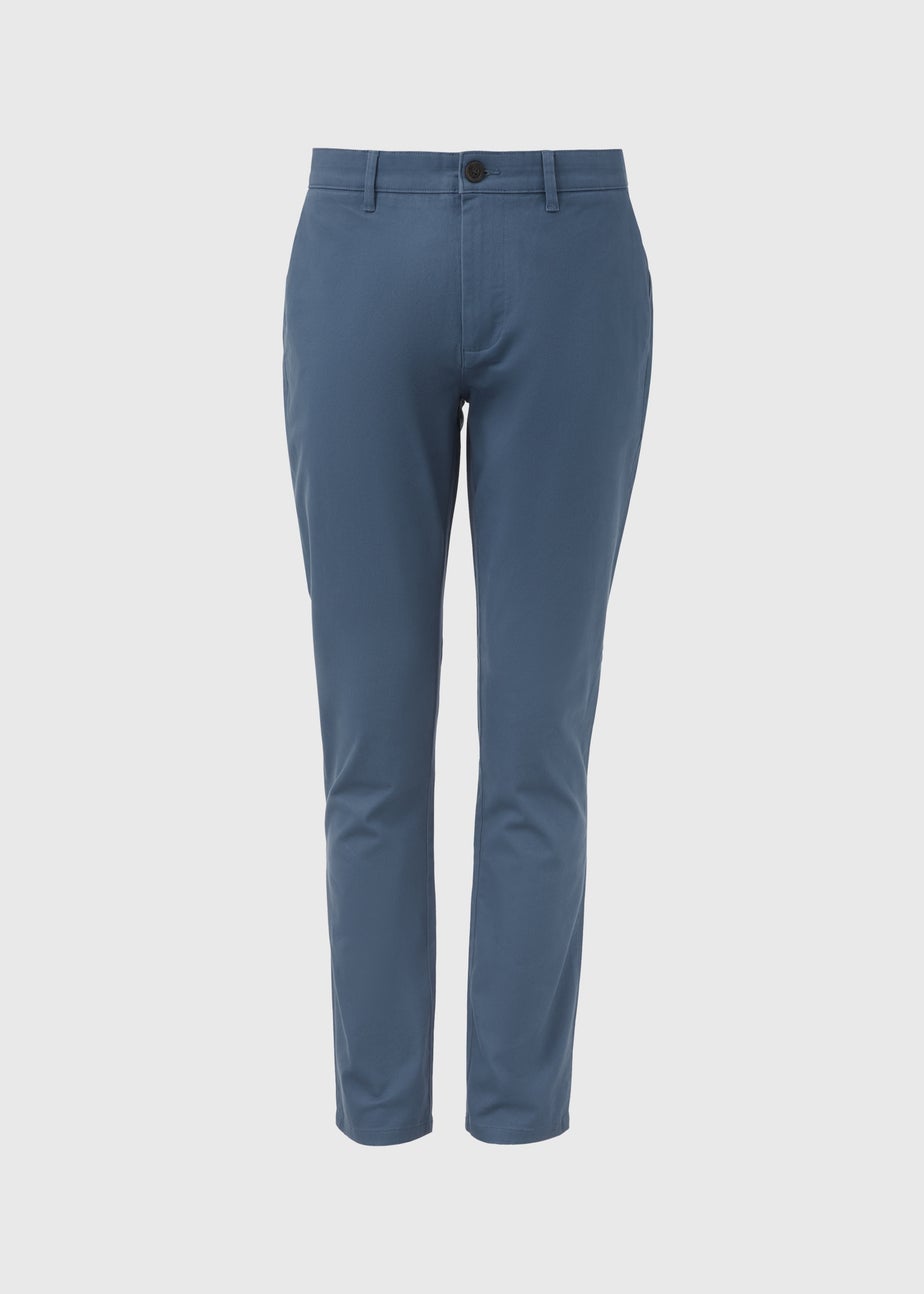 Blue Slim Fit Stretch Chinos