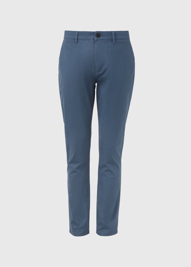 Blue Slim Fit Stretch Chinos
