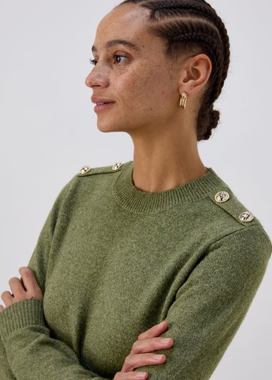 Khaki Military Style 2 In 1 Shirt