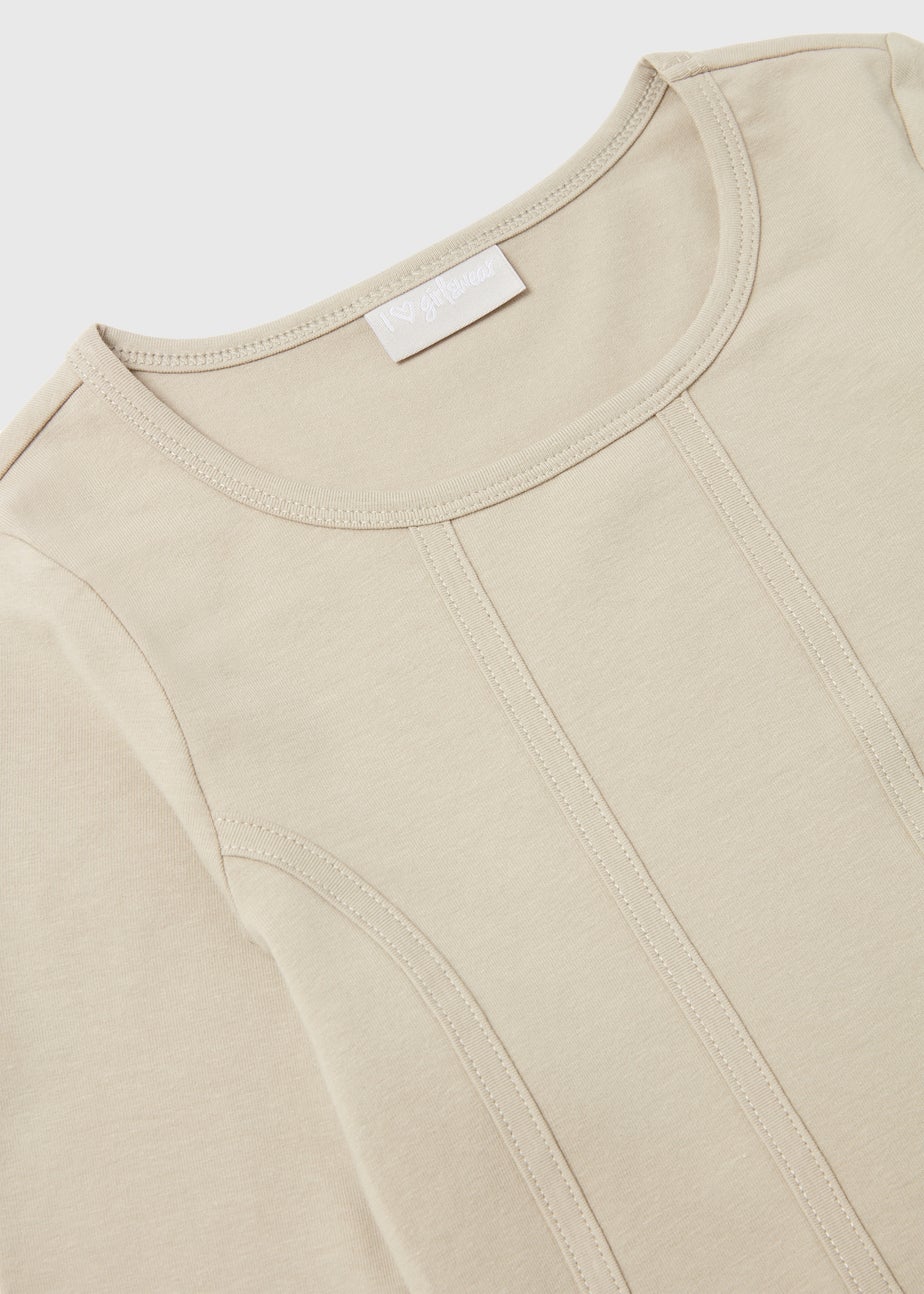 Girls Stone Corset Long Sleeve Top (7-15yrs)