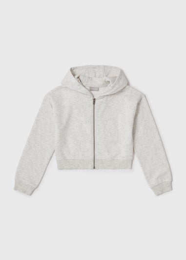 Girls Grey Zip Up Hoodie (7-15yrs)