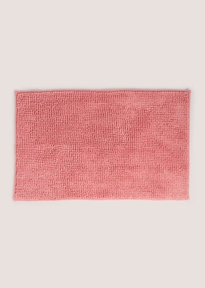 Pink Chenille Bath Mat