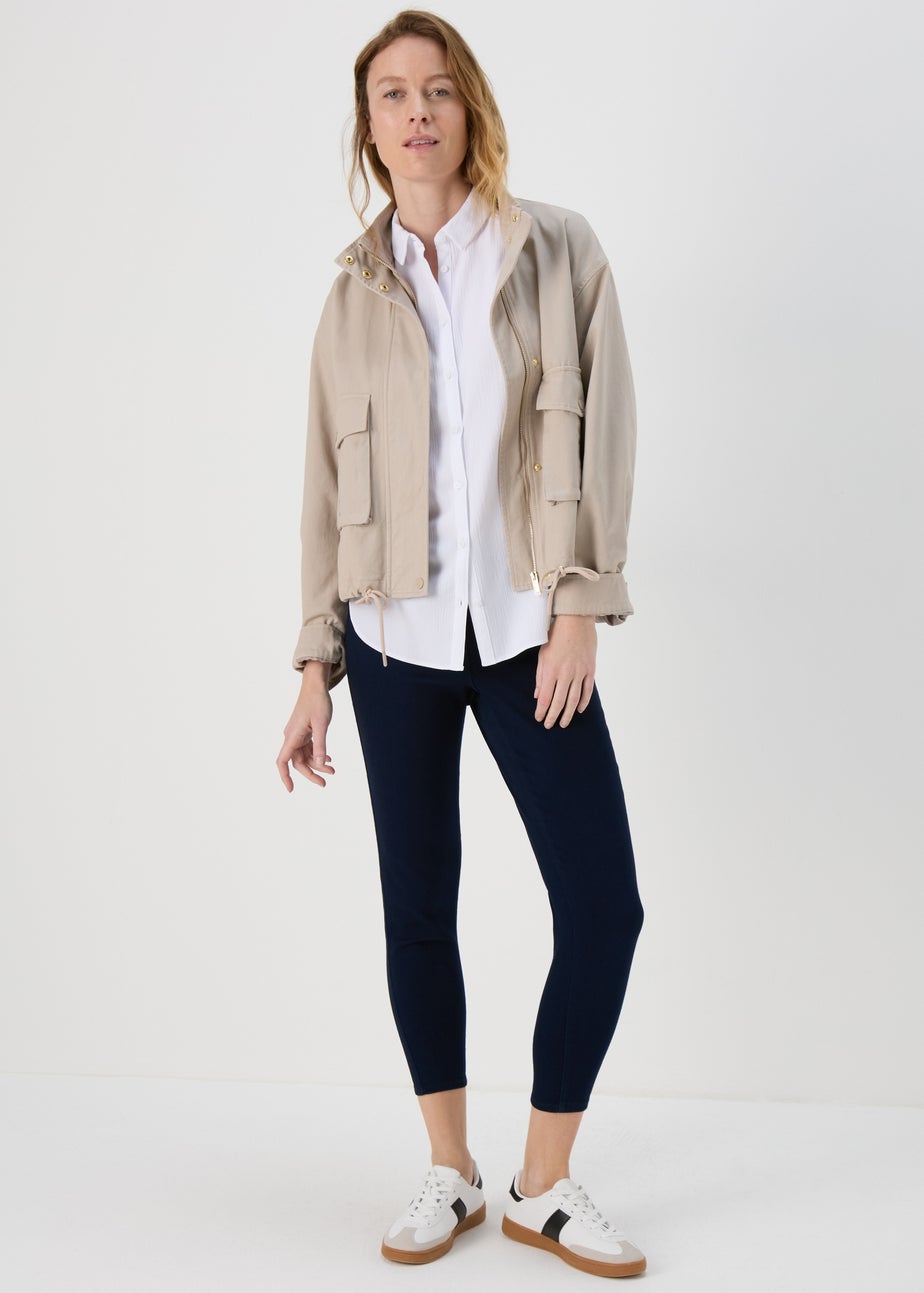 White Sleeveless Shirt