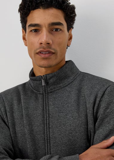 Black Grindle Essential Funnel Neck Jumper