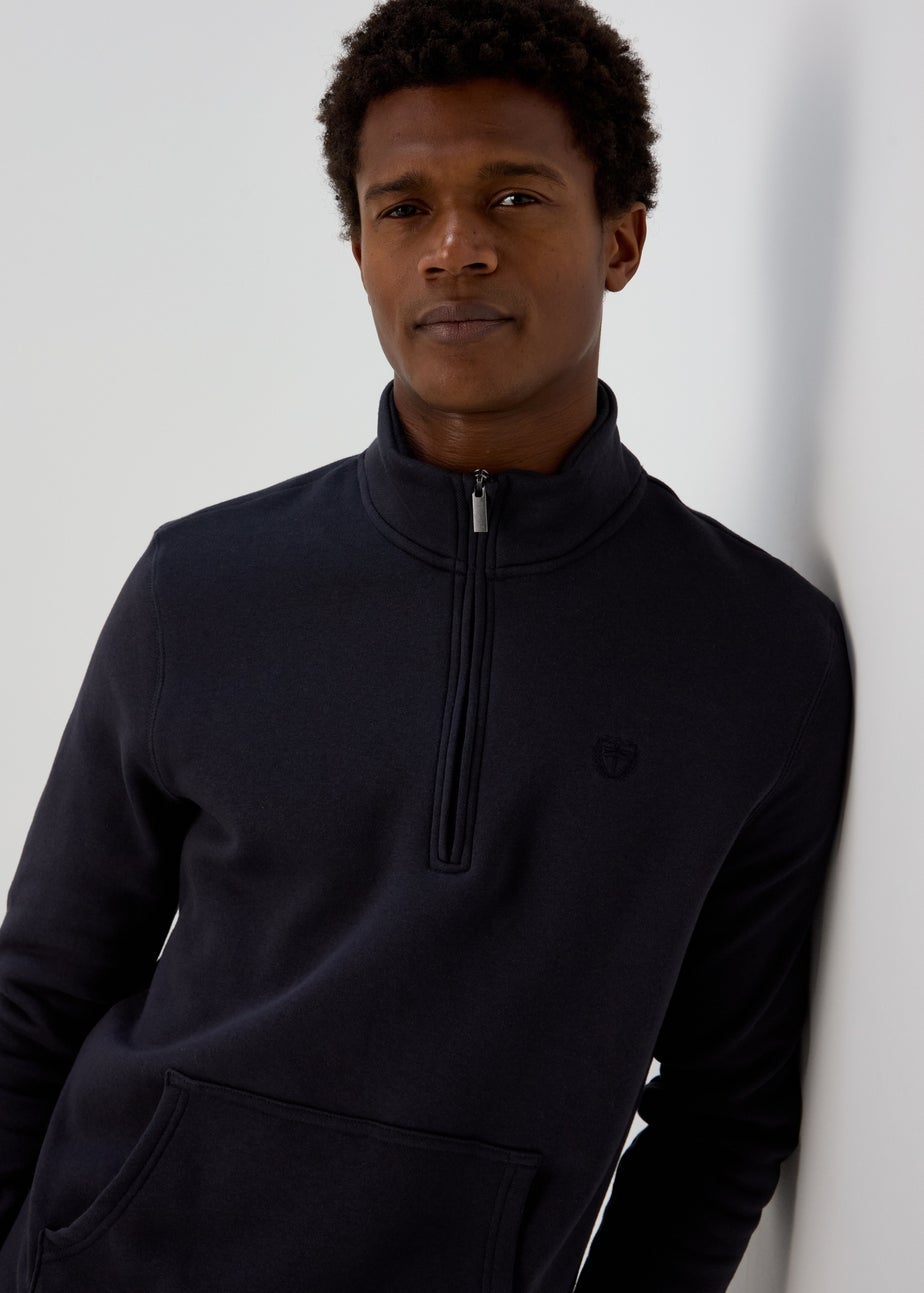 Navy Half Zip Essential Fleece