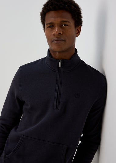 Navy Half Zip Essential Fleece
