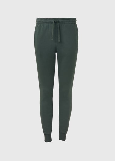 Khaki Slim Fit Cuffed Joggers