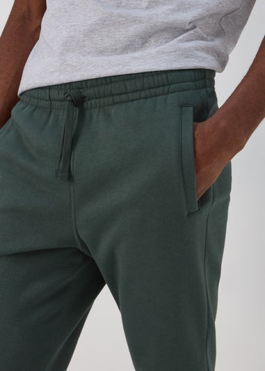 Khaki Slim Fit Cuffed Joggers