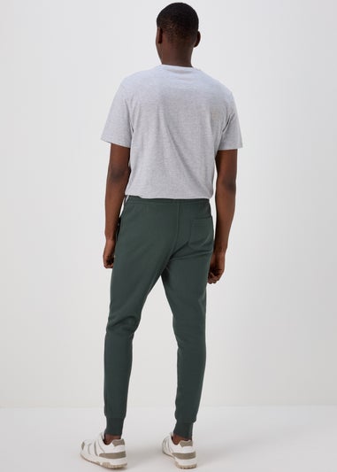 Khaki Slim Fit Cuffed Joggers