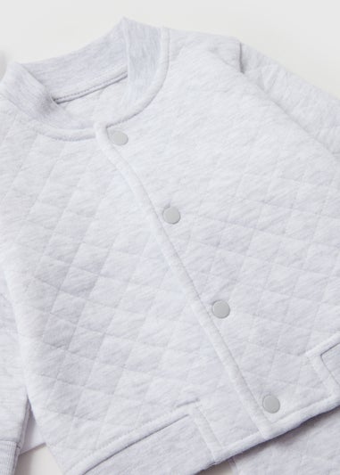 Baby Grey Quilted Set (Newborn-23mths)