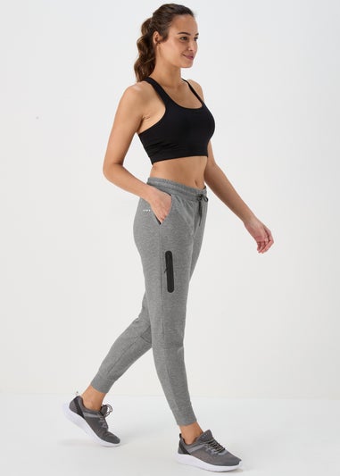 Grey Marl Souluxe Technical Joggers