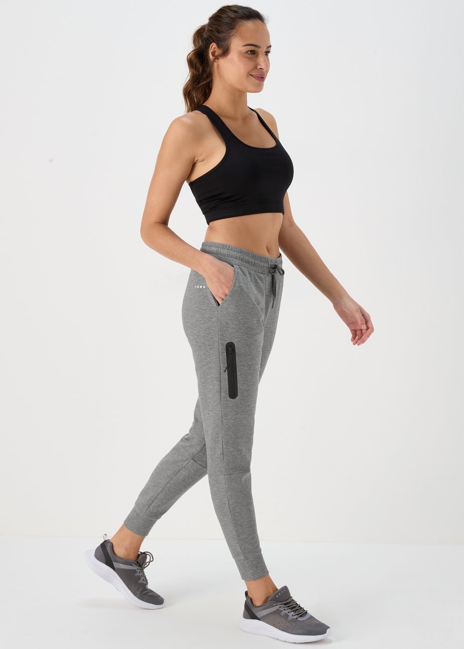 Grey Marl Souluxe Technical Joggers