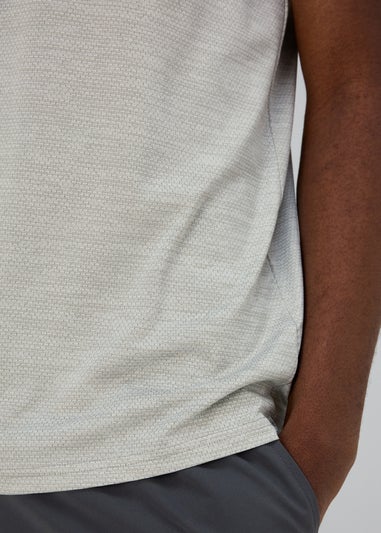 Souluxe Grey Airtex T-Shirt