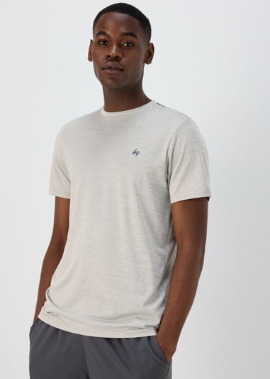 Souluxe Grey Airtex T-Shirt
