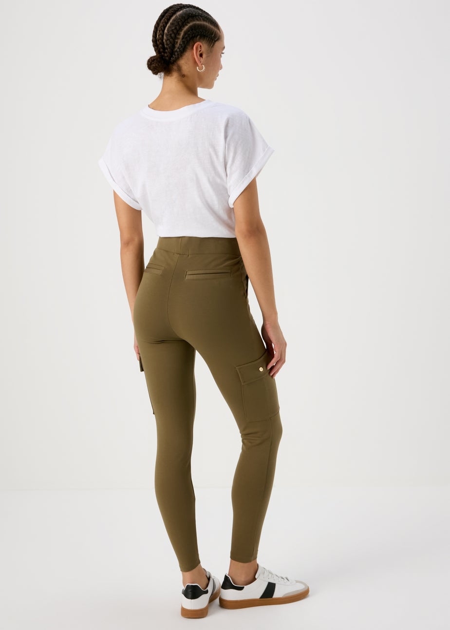 Khaki Utility Leggings
