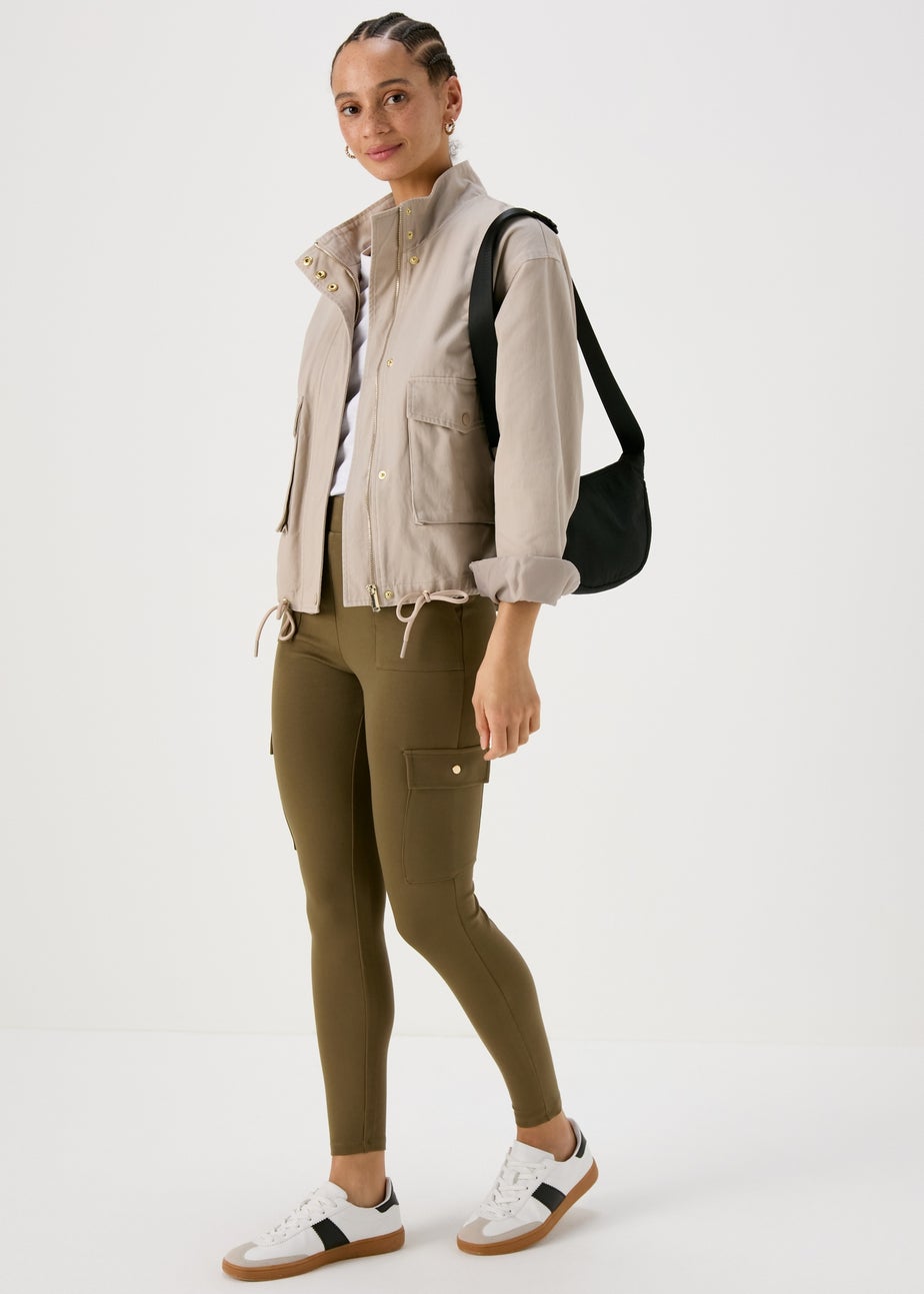 Khaki Utility Leggings