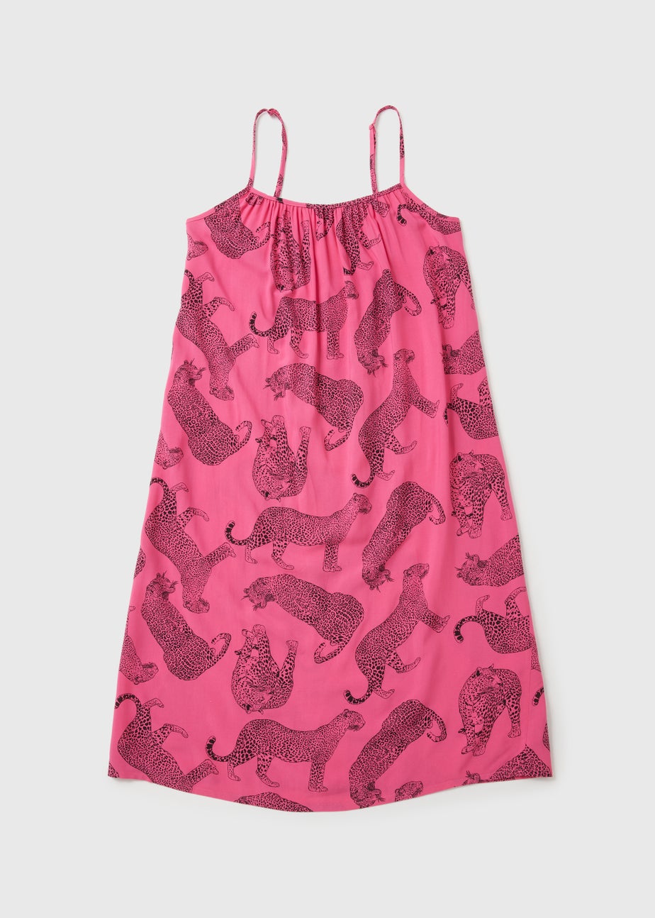 Pink Leopard Chemise