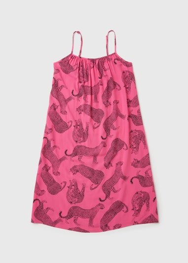 Pink Leopard Chemise