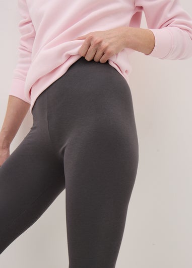 Cotton Legging in Charcoal