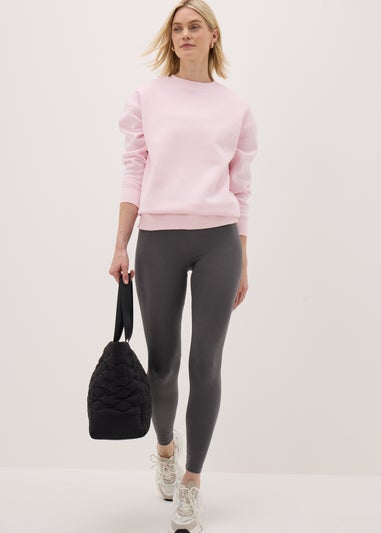 Cotton Legging in Charcoal