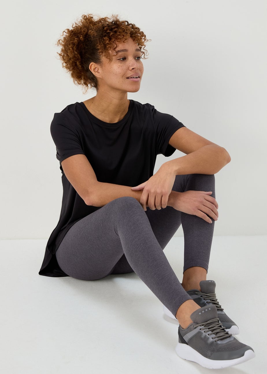 Cotton Legging in Charcoal