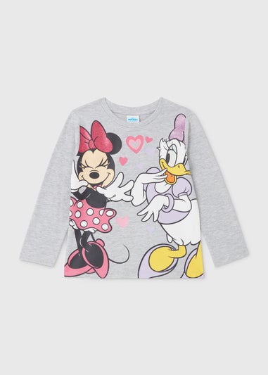 Disney Minnie & Daisy Grey T-Shirt (9mths-7yrs)